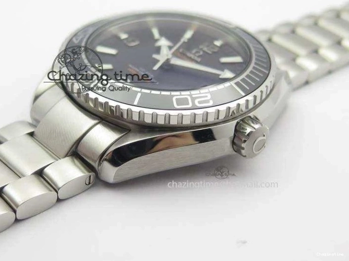 0710 Planet Ocean 2016 43.5mm SS Black Bezel BP 1:1 Best Edition Black Dial On SS Bracelet A GoodFit 8195